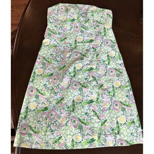 Lilly Pulitzer Originals Collection Worth Shift Dress Queen Of Green size 2 RARE